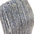 Natural Gemstone Stone Faceted Stone Beads Loose Lace Agate 2mm 3mm 4mm Necklace Jewelry Making Crystal Beads for Jewelry Making