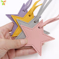 Quick Ship Leather Star Charm Cute DIY Star Pendant Tote Bag Accessory Pendant Tag Keychain DIY Handmade Bag Accessories