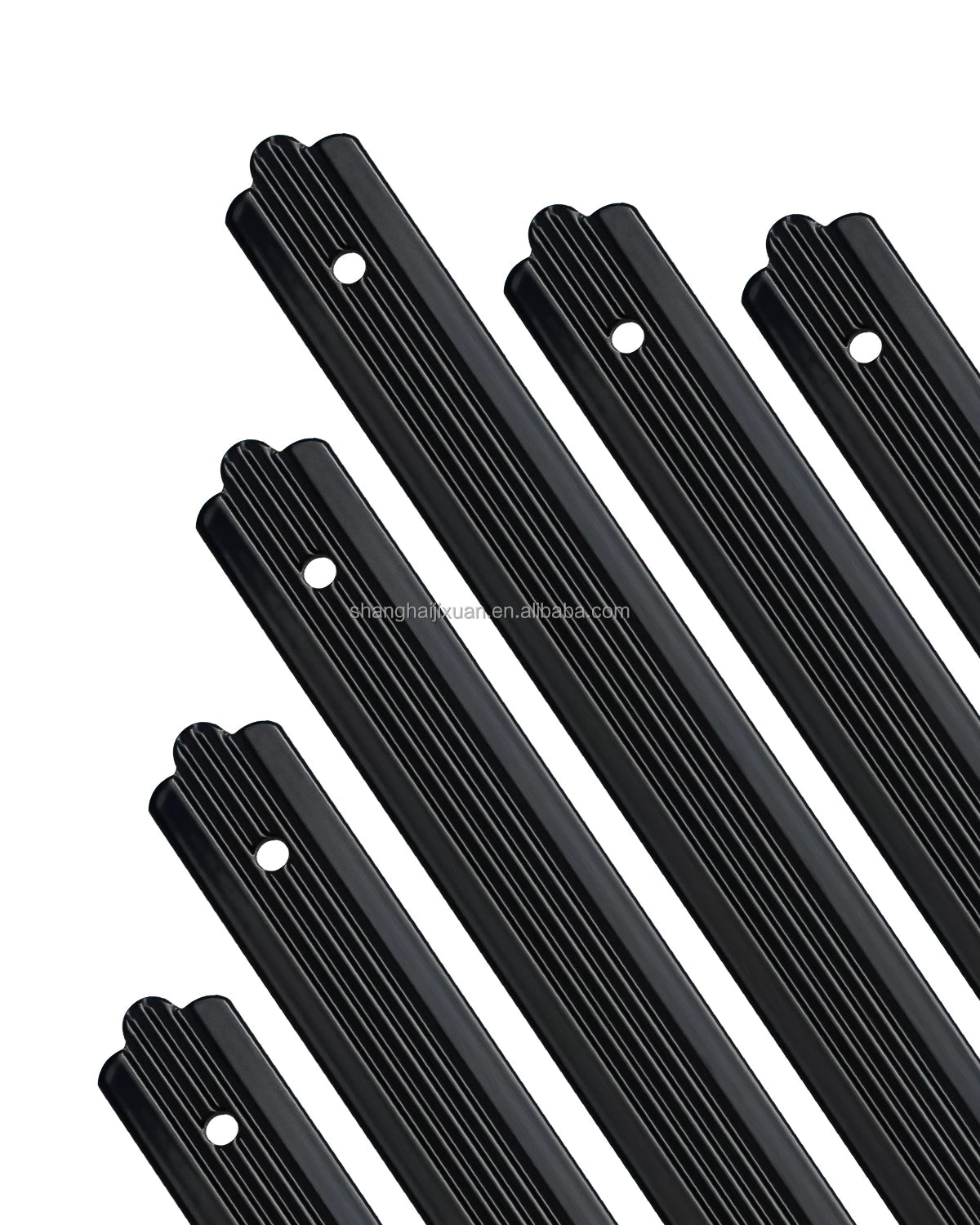 JIXUAN New Aluminum Balcony Protective Railings Outdoor Stair Railing Baluster Modern Designs 6063 Alloy Customizable Color