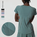 Women's Cooling Mesh Short Sleeve Running Shirts Lightweight Quick Dry Athletic Shirts Loose Fit Workout Training Sports Tops