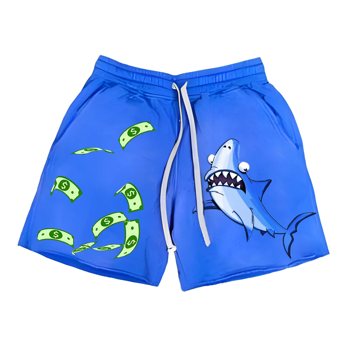 Custom LOGO High Quality Printed 100% Cotton Elasticated Waistband Drawstring Athletic Shorts Vintage Acid Wash Print Hot Shorts