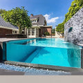 80mm 100mm Thick Clear Acrylic Pool Waterfall Acrylic Glass Window for Swimming Pools