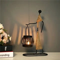 Wholesale Retro Creative Dining Table Art Iron Candlestick Crafts Romantic Commercial and Household Bar Decoration Ornaments