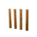Custom Private logo Biodegradable Round Tube Bamboo Toothbrush Pack case Travel Portable Bamboo Tooth Brush Organizer case