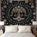 Custom Home Decor Mandala Tarot Oracle Witchcraft Boho Sun Moon Tree of Life Tapestry Altar Tablecloth Wall Hanging Tapiz