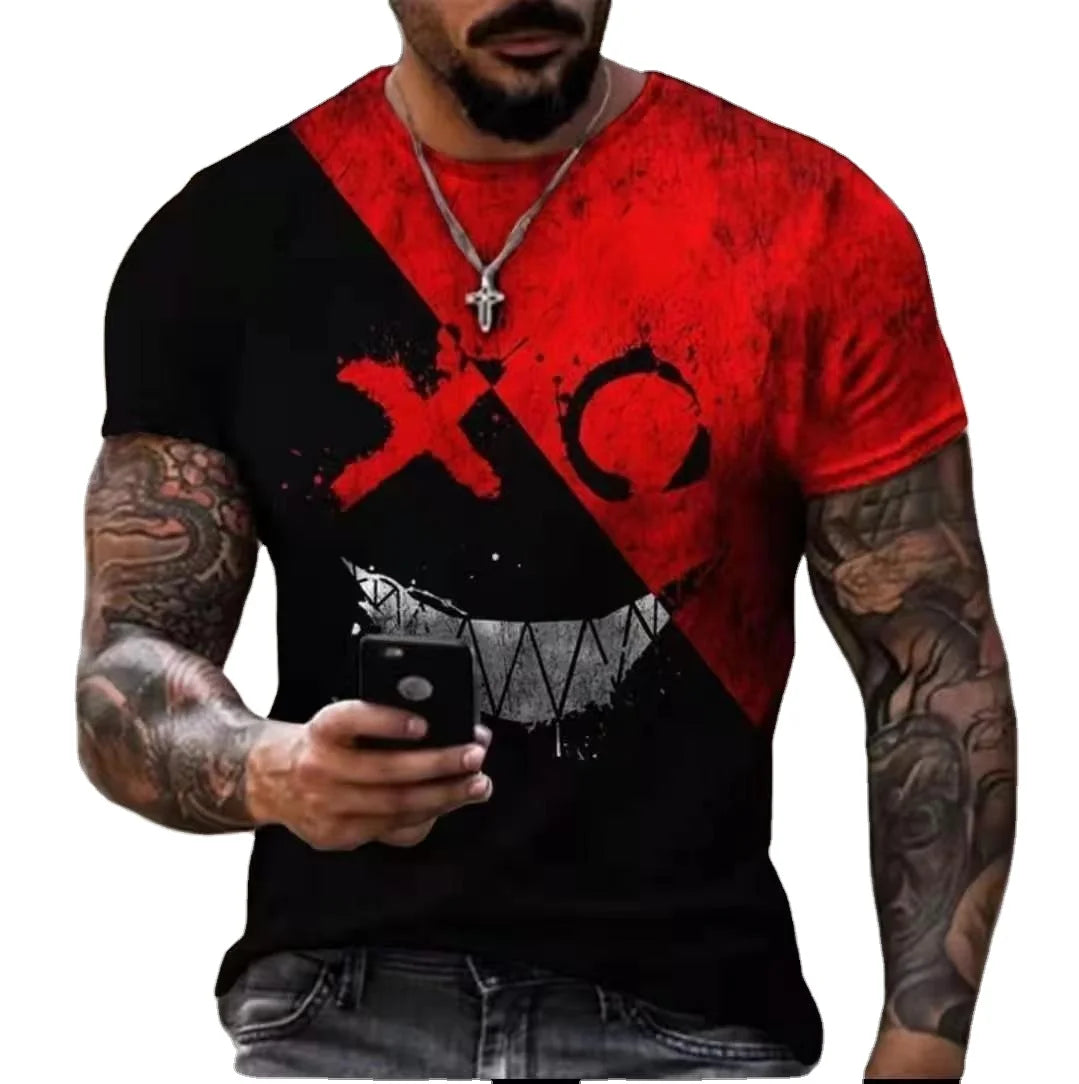 Factory Direct Men's Anti-Wrinkle 100% Polyester Fitted Short Sleeve T-Shirt-Eco-Friendly Casual Design