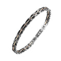 Popular Luxury Jewelry Ceramic Gold Plated Surgical Stainless Steel Chain Layers Bracelets Men Bangle Watches Polished Shiny