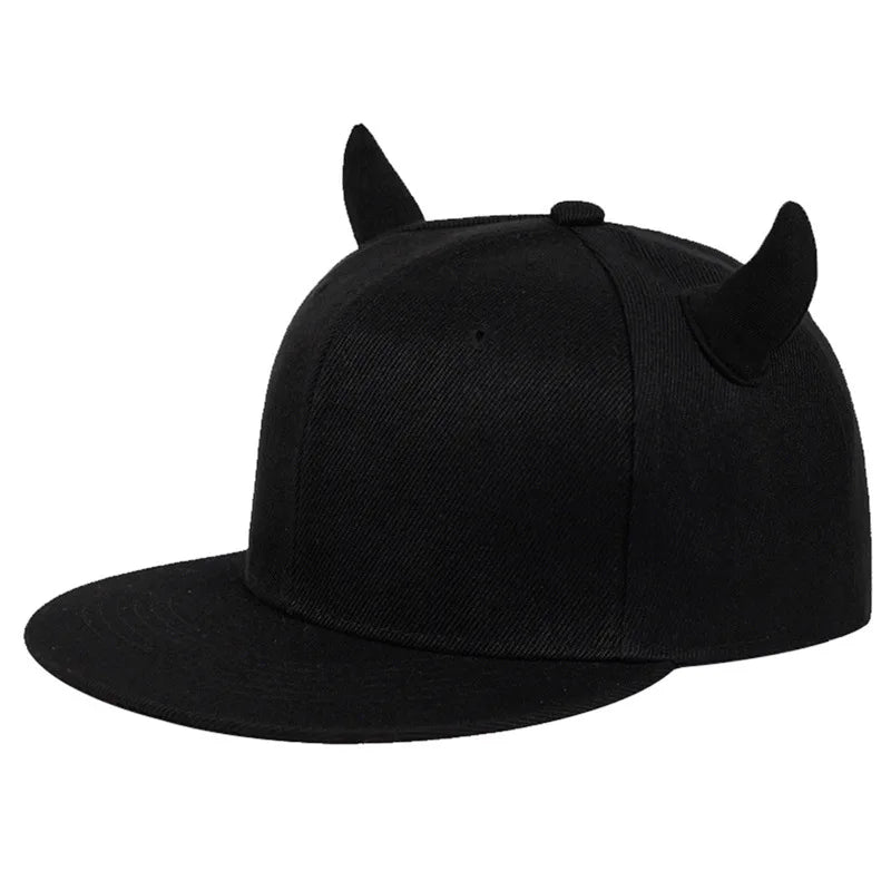 Wholesale Custom Family Cartoon Sports Baseball Cap Plain Hip-hop Snapback Ox Horn Fashionable for Outdoor Cycling Travel Common