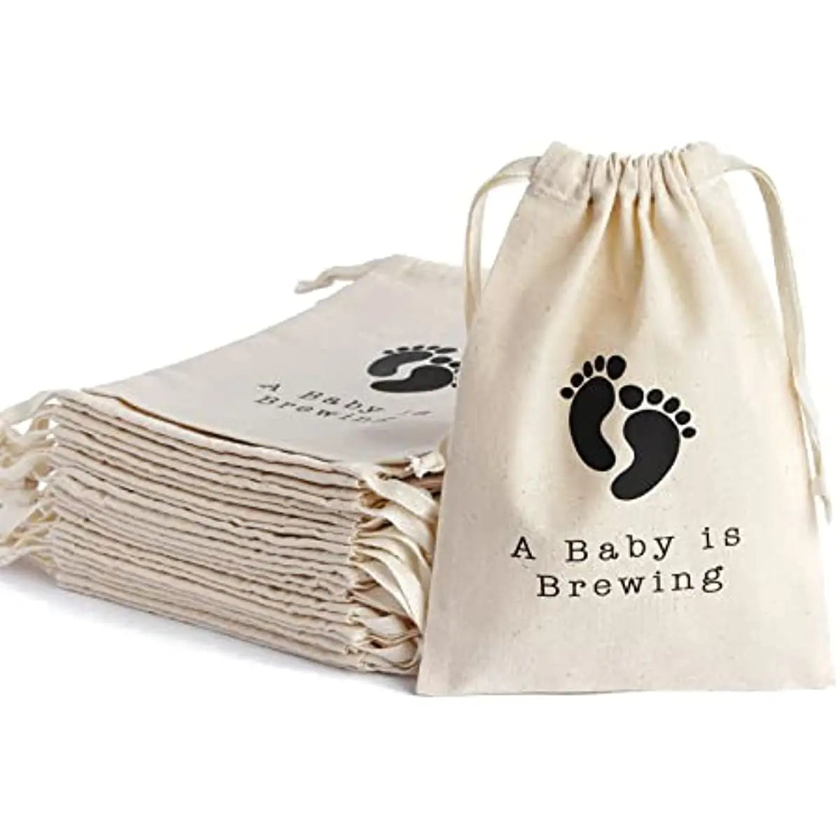 Custom logo Personalized Colorful Soft Fabric Calico Canvas Cotton Natural Drawstring Dust Bags with Double String