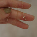 2025 Girls Gifts Sterling Silver Minimalist Design Women Tiny Key Charm Necklace