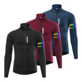WOSAWE Men Winter Cycling Jacket Waterproof Windproof Thermal Fleece Bike Jacket Bicycle Clothing for Running Hiking