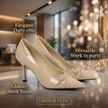 New Women High Heels Shoes Female PU Leather Pumps Sandals Sexy Party Office Lady Banquet Shoes Fashion Comfortable Dress Shoes