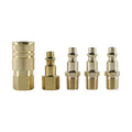 Forged Iron Plated Copper Five-piece Insert Card Package American 1/4NPT Male Reducing Tube Connector