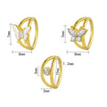Gaby High Quality Body Piercing Jewelry Surgical Steel Septum Nose Piercing Ring Gold Plated Stainless Steel Hoop for Gift