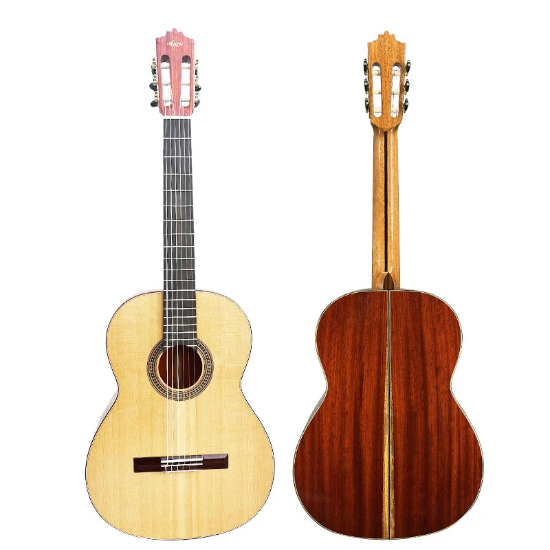 Aiersi Professional Handmade  All Solid Cedar/Spruce Nylon String  Padauk Spanish Classic Guitar