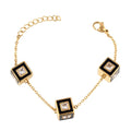 Custom Made Dice Octagonal Diamond Stainless Steel Bracelet