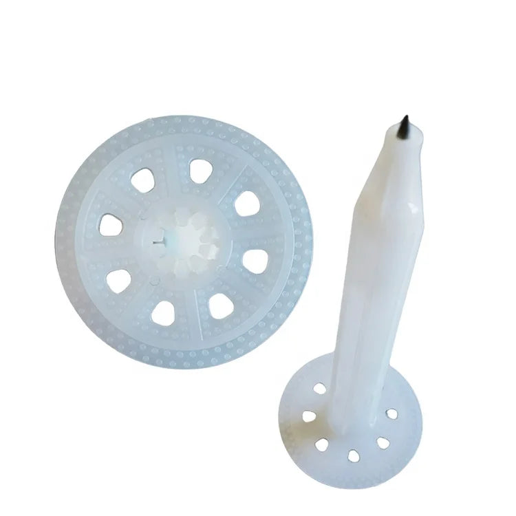 Premium Insulation Nail for Gas Tool Nailer with Cupped Head Smooth Shank and Plastic Strip Shooting Nail