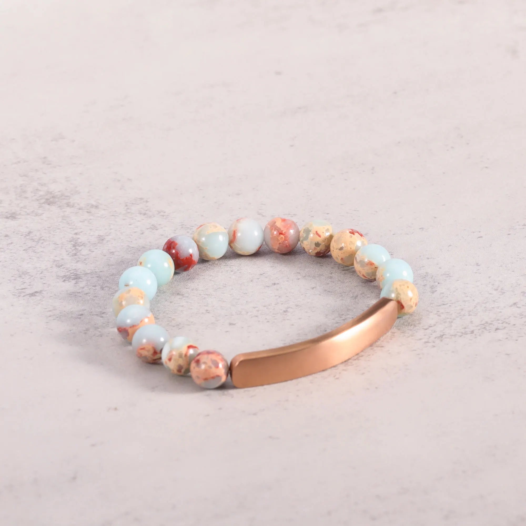 Men's Inspirational Mantra Carved Bracelet Hand Adjustable Natural Stone Bracelet Inspirational Gift Energy Bracelet