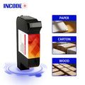 INCODE Factory Sale 1349 Compatible White/Red Refilling 2588 JS12 JS10 T1704K IQ800 Black Solvent for Cartridge 42ml No Chip PP