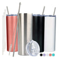 Tumbler Transparent Stainless Steel Sublimation Personalized DIY 20 Oz Minimalist Customized Mugs Cup with Lid for 1 Users