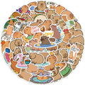 50Pcs Funny Animal Capybara Cartoon Graffiti Stickers for Kid Wall Laptop Book Waterproof Cute Toy Stickers