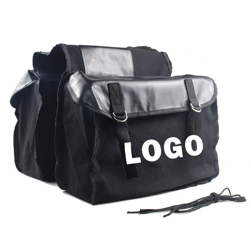 Green Bicycle Panniers Bags Large Capacity Two Side Saddlebags for Bike and Motorbike Outdoor Bicycle Pannier Bag