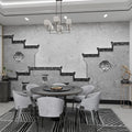 3D Architectural Background Wall Retro Nostalgic Wallpaper Chinese Ancient Style Script Killing Hotel Box Wallpaper