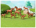3D Collectible Durable Cartoon Brown Running Animal PVC Plastic Realistic Horse-themed Lucky Figurine Kids Toy 2026 New Year