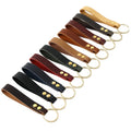 Wholesale Custom Logo Keychain Real Leather Factory KeyRing Custom Made Embossed Promotional Gift Genuine Leather Key Chains