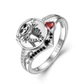 Skull Rings Real 925 Sterling Silver Vintage Skeleton Ring Myth Evil Zirconia Ring Jewelry for Women Jewelry Making Dropshipping
