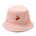 Trend Unisex Casual Cycling Cartoon Custom Embroidery Velour Bucket Hat Flower Purple Terry Towelling Daily Fishing Four Seasons