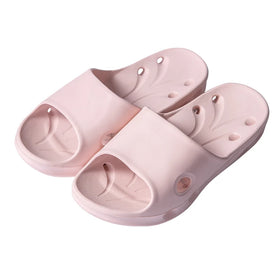 2021 Japanese Couple Bathroom Shower Slippers EVA Rubber Plastic Breathable Hollow-Out Design Upper Position Ladies Beach Use