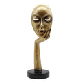 Modern Scandinavian Abstract Nordic Mask Wall Art Customized Resin Sculpture for Corporate Culture Display in Galleries Offices