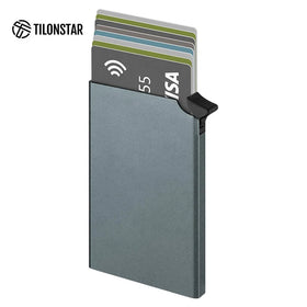 TILONSTAR TWM112 Aluminum Credit Card Case Rfid Pop up Wallet Multi-function Name Card Holder