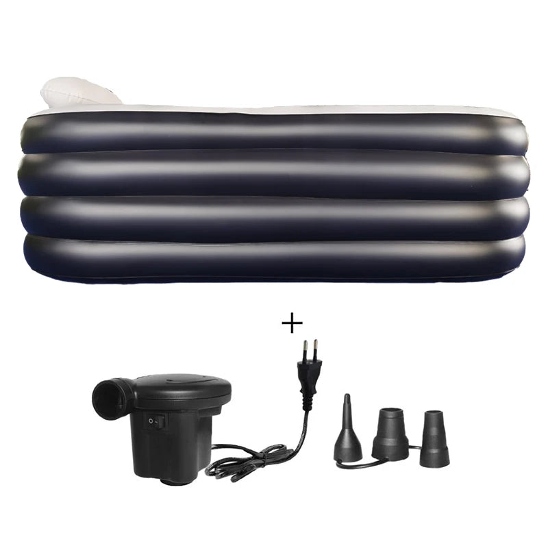 Portable 1.5m Freestanding Spa Tub Inflatable Soft Bath Barrel Cover Sizes 350Cm 300Cm 200Cm 180Cm 150Cm 130Cm for Bathroom