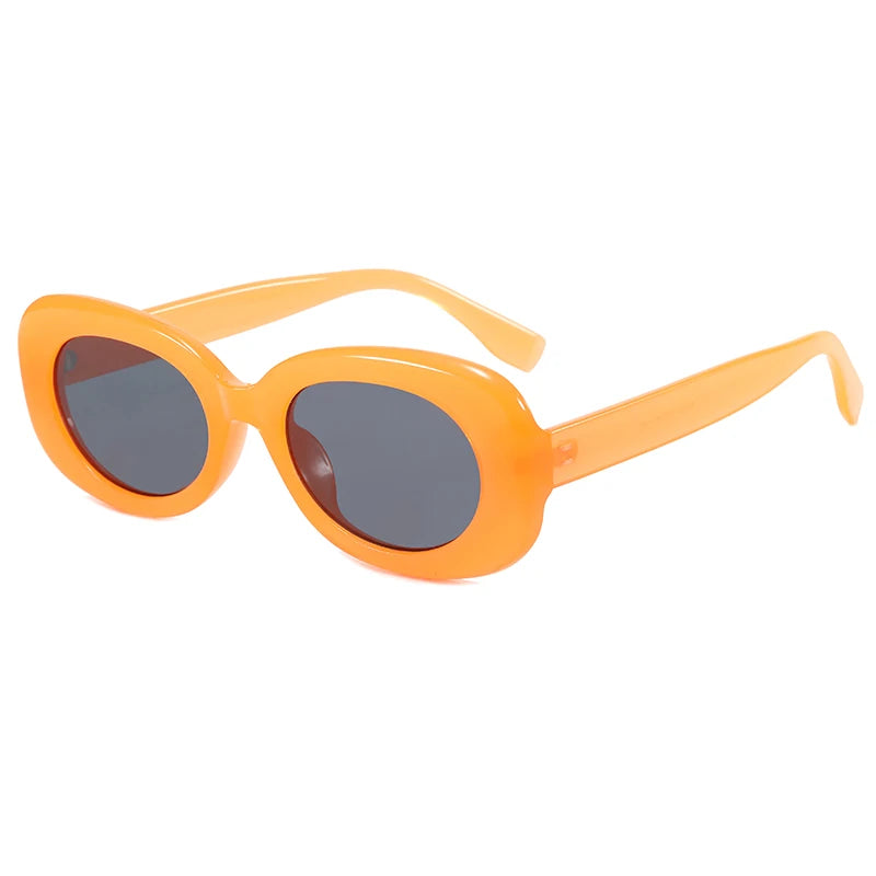 Superhot Eyewear 13535 New Arrivals 2021 Trendy  Cheap Plastic Small Oval UV 400 Sunglasses