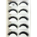 5Pairs 3D Faux Mink Lashes Natural Long Fluffy False Eyelashes Soft Eye Lashes Reusable Makeup Short Lashes Extension for Beauty