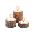 Home Party Wedding Handmade Desktop Decorative Bougie Candlestick Kerzenhalter Wood Tealight Tea Light Candle Cup Stand Holder