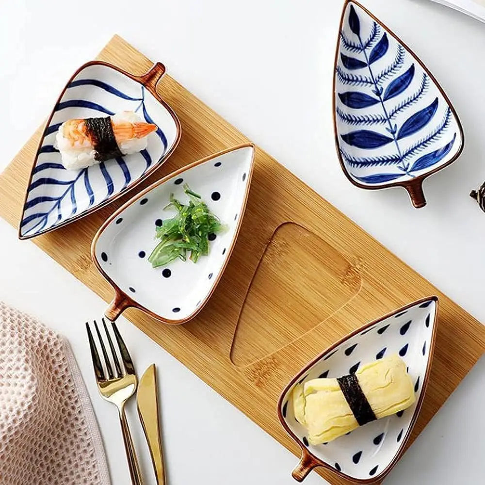 Newest Design Ceramic Sauce Dishes Sushi Side Dip Seasoning Dish Plate for Candy Fruits Snacks