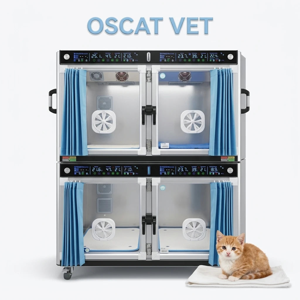 OSCAT Experimental Lab Oxygen Veterinary Cage Icu for Saving the Lives of Animals Veterinary Equipment Uc-2008