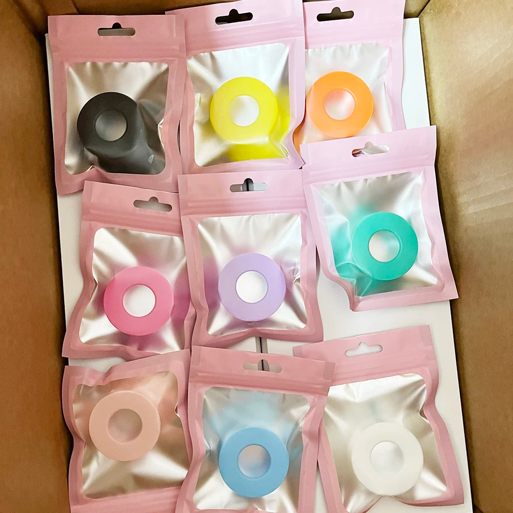 Eyelash Tape Sensitive Gel Lash Tape Wholesale Pink Blue Black Purple Multiple Colors Skin Silicone Gel Tape Eyelash Extensions