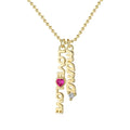 925 Sterling Silver Mama Necklace With Zircons and Charms Custom Letter Necklaces for Women and Lady