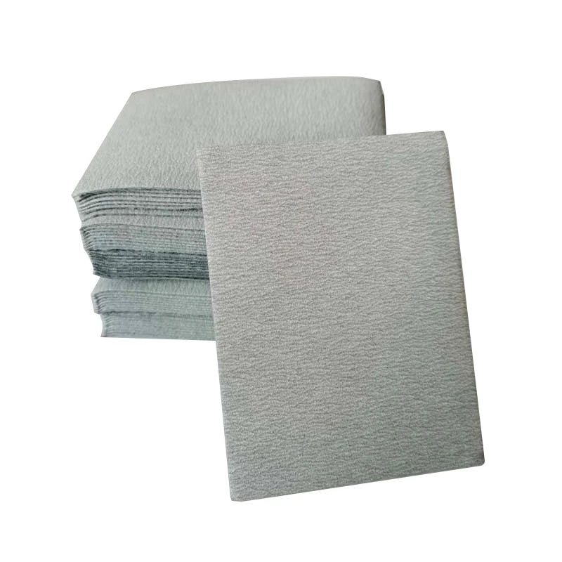 Dry Sandpaper Sanding Paper 75*100MM Hook Loop Grit 80/120/180/240/320/400/600# Sander Pads Sheet Adhesive Metal Polishing Tool
