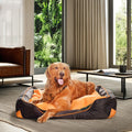 Oxford Waterproof Cozy Pet Bed Eco-Friendly Plush Material with Removable Cover for Small Animals and Large Dogs