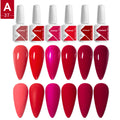 JTING Normal Bulk Gel Nail Polish 6Colors OEM/ODM Factory Manufacturer Custom Gel Nail Polish Bottle 15ml Uv Nail Gel
