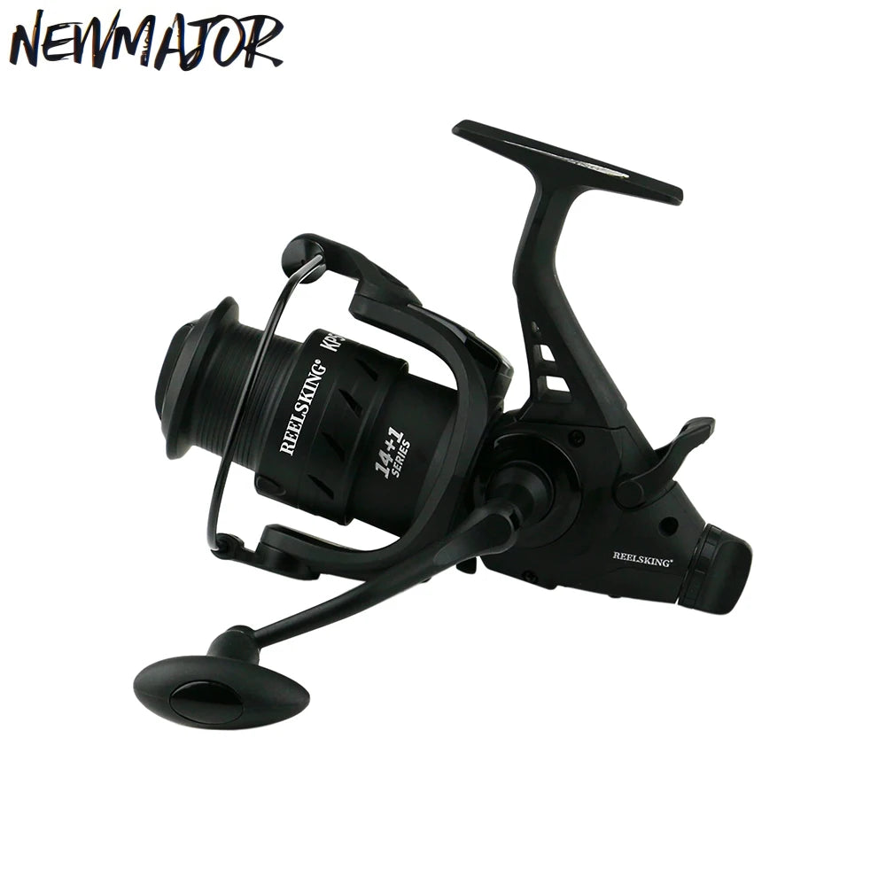 NEWMAJOR 3000-8000 Metal Spinning Fishing Reel Double Brake Smooth Casting for Freshwater/Saltwater Carp Fishing