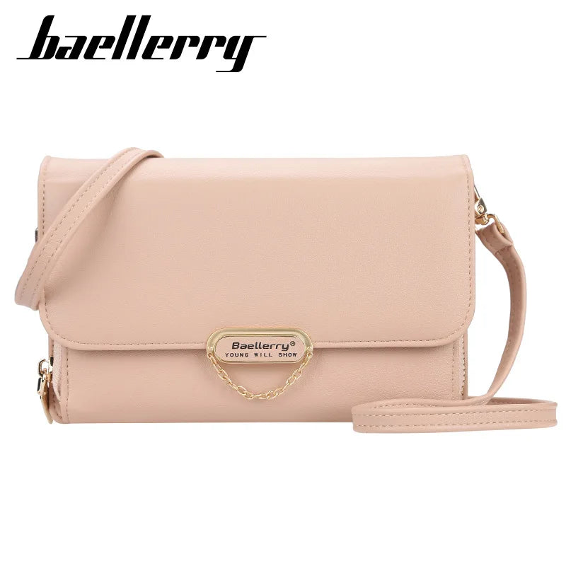 2025 New Fashion Women's Pu Crossbody Korean Design Mobile Phone Bags Shoulder Clutch Bags Handbags