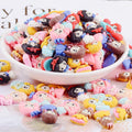 Resin Cartoon Princess Flat Back Resin Charms Cabochon for Slime Filler Kid DIY Mobile Phone Hairclip Keychain Decor Craft