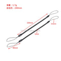 Ivoduff Customized Black Plastic Elastic Spiral Coil Strap Lanyard for Keys Phone