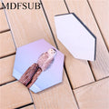 CARB P2/REACH Hexagon 95mm Sublimation MDF Coaster Premium Cork Backed Drink Mat for Grad 2026 - 14Y Factory Wholesale
